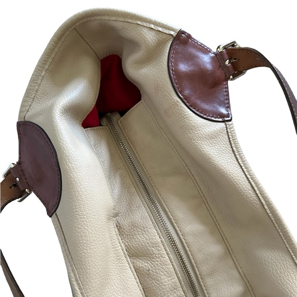 Dooney Bourke Large Tan Soft Pebbled Leather Handbag - Picture 6 of 8